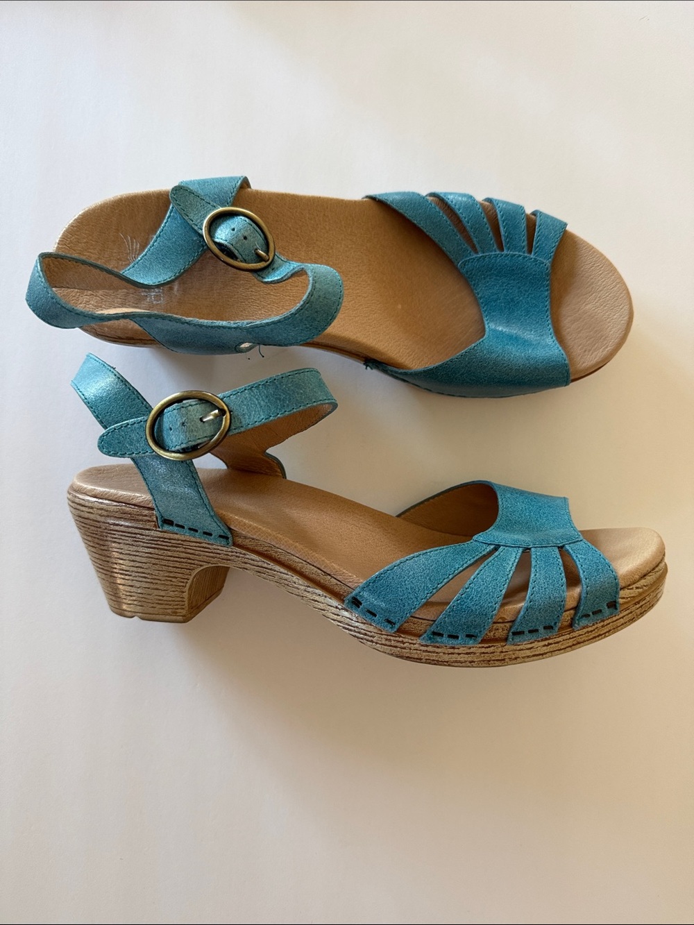 Dansko Marlow heeled sandal women’s teal sz 42